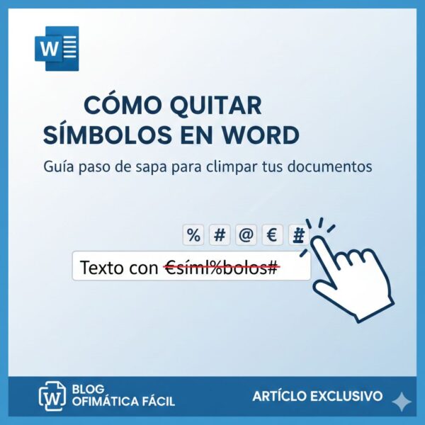 Cómo quitar símbolos en Word en minutos