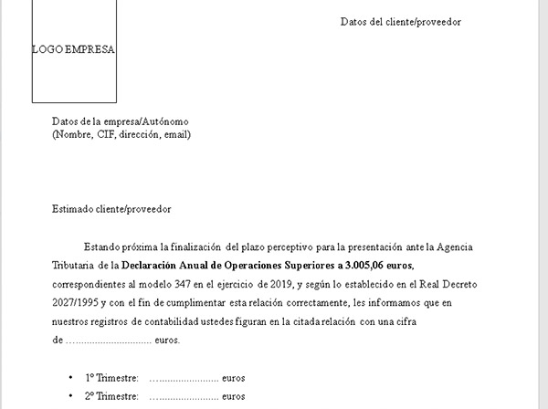 Plantilla Modelo 347 Word PlantillasOffice Net Plantilla Modelo 347 Word PlantillasOffice Net